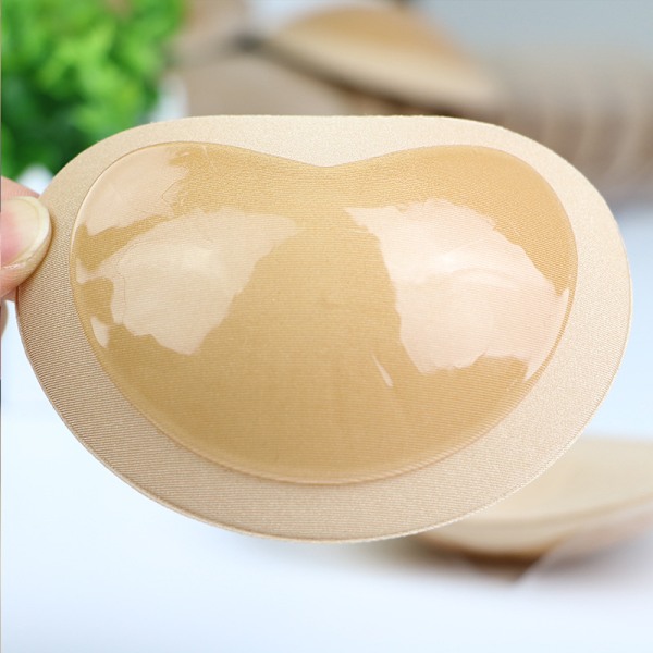 Hudfärg 3 lådor Bröstförstoringar Insatser, Latex BH-insatser Push Up Pads för Sport-BH-kupor Baddräkt