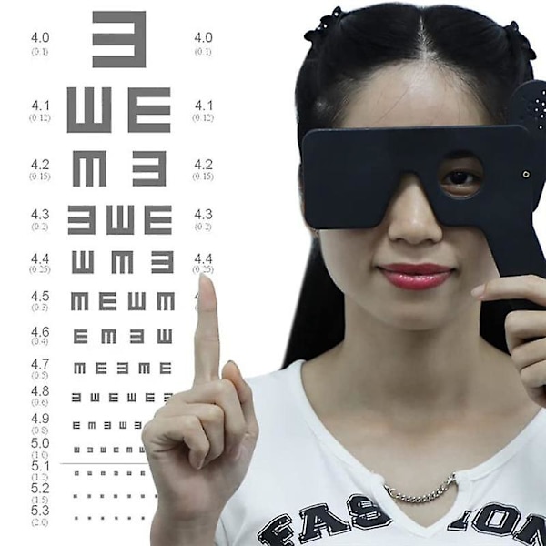 4 stk. oftalmisk øjenokkluder til oftalmologer, oroptikere, optometrister, øjenundersøgelsesværktøj (sort)