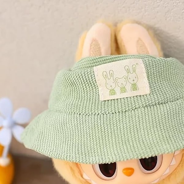 [HH]2025 Kläder för Labubu Outfit Modekläder Set för 17cm Labubu Söta Utsökta Tillbehör för Labubu Samling Greenhat