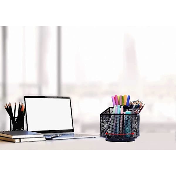 HA~Skrivebordsorganisator/Net Skrivebordsopbevaring/Penholder/Multifunktionel 360 Roterende