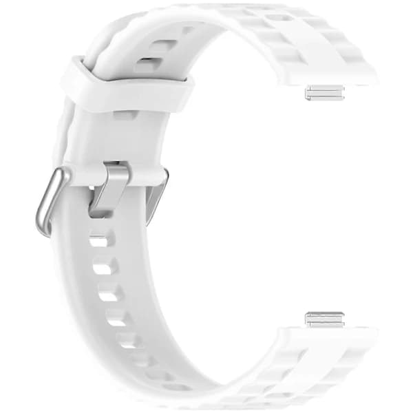 Quick Release Silicone Strap for Huawei Watch Fit 4 Pro I6 (FCC) White