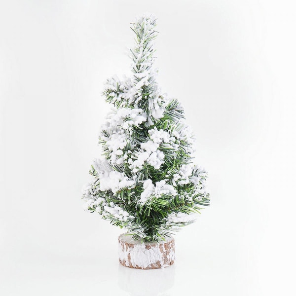Mini julgran, 50 cm litet bordsgran med konstgjorda tallkottar,  julprydnader för hemmakontor skrivbord vinterjuldekorationer