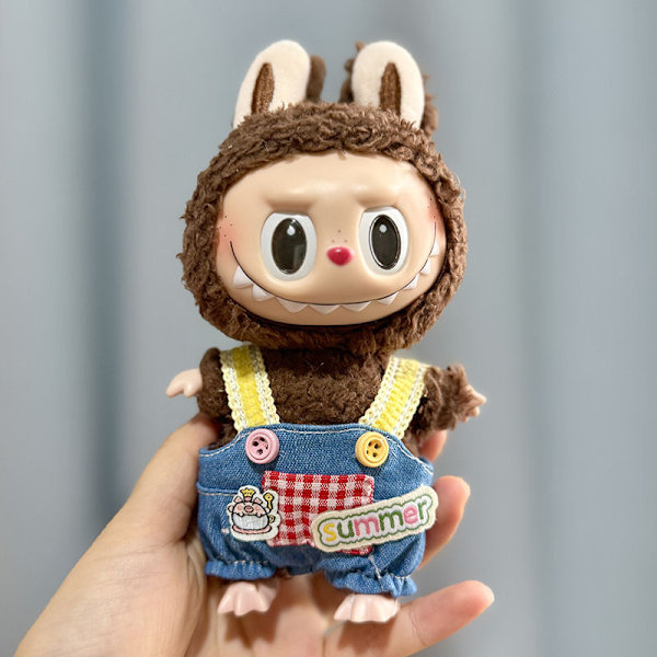 [HH] Kawaii Kläder Outfit Tillbehör för Kpop Labubu Idol Dockor Overall Set Kläder 35