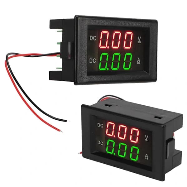 YB4835VA Digital Voltmeter Amperemeter DC 600V 100A Decimalpunkt Automatisk Växling Dubbel Display Ström Voltmeter