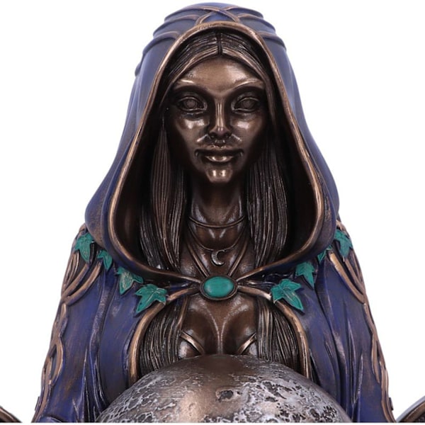 Nemesis Now Triple Moon Goddess Art Figurine (Mini) Lilla, Yoga Pose Resin Figurine Håndmalet Bronze Finish