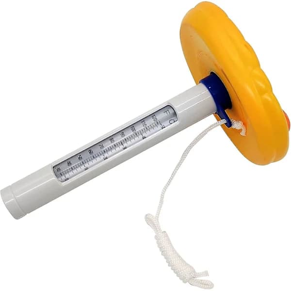 Simbassintermometer Vandtermometer, Simbassintermometer, Multifunktionel Flydende Tegneserie-Stil Vandtermometer Til Spa Gul