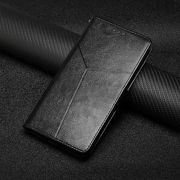 Til Motorola Moto G56 5G HT01 Y-format Mønster Flip Læder Telefonetui [C] Sort