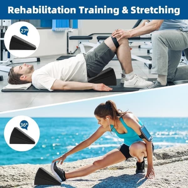 Adjustable EPP Foam Yoga Wedges – 3-Pack for Support, Stretching, and Balance