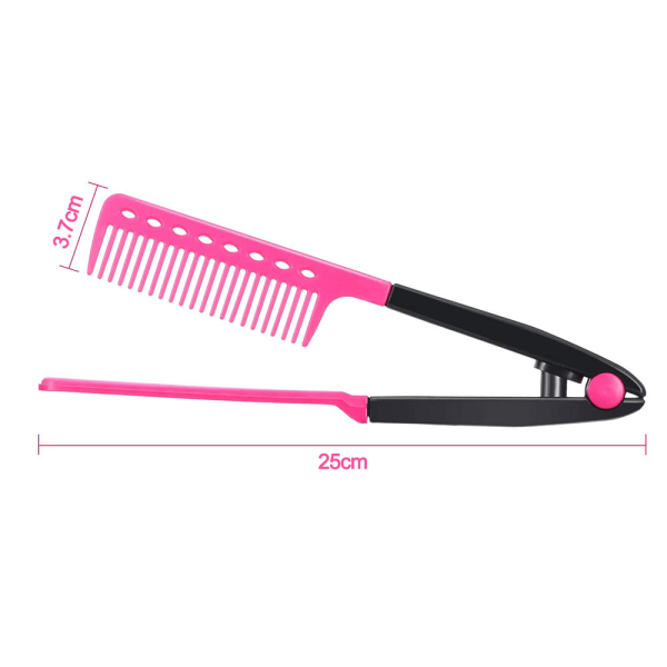 2 st Smoothing Comb Salong Kam Frisyr Styling Hårrätare V-formad Smoothing Comb för Hår