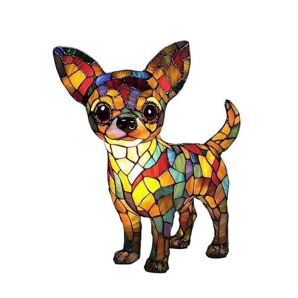 /HH/Hundserie Kunst Nattlampe LED-Lys Ornament-Perfekt B