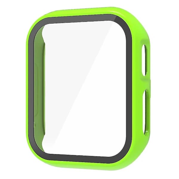 Protective Case for Xplora X6 Play in Tempered Glass with Bumper Lemon Green