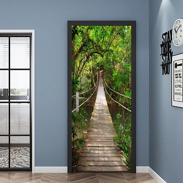 (38,5*200cm*2stk) 3D-effekt plakat dørklistremerke 35