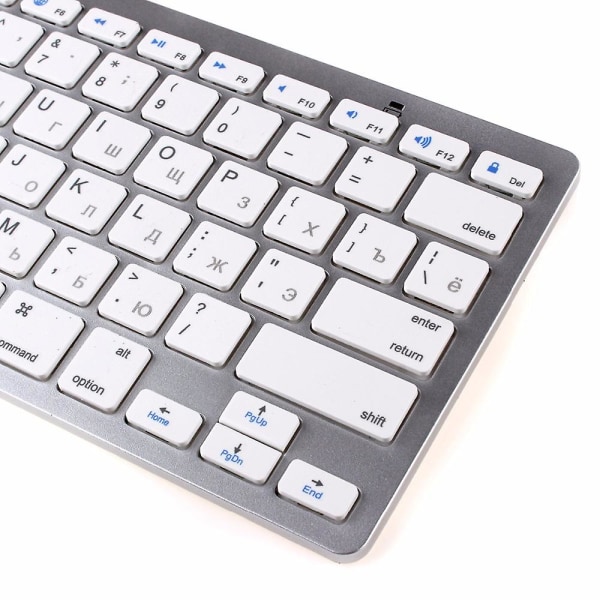 Russisk spansk trådløst Bluetooth-tastatur for iPad-nettbrett, bærbar PC, smarttelefon, støtte for iOS, Windows, Android-system, Mac-tastatur