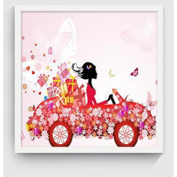 Wekity Flower Fairy 2 Väggkonst Canvas Tryck Affisch, Enkelt Mode Vattenfärg Konst Ritning Dekor för Hem Vardagsrum Sovrum Kontor och Barnrum