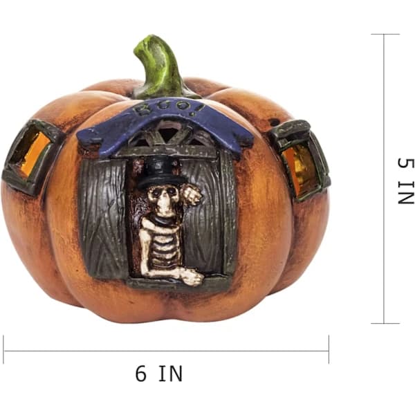 Halloween Gresskar Jack-o'-lantern Ornament med Lampeborddekorasjon