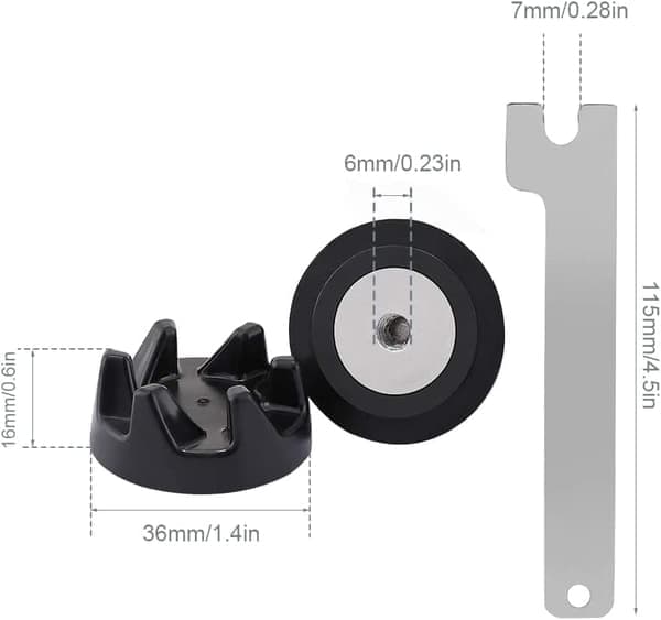 5 Stk. Gummiblander Koblingsgear Med Fjernelsesværktøj Til Kitchenaid 9704230