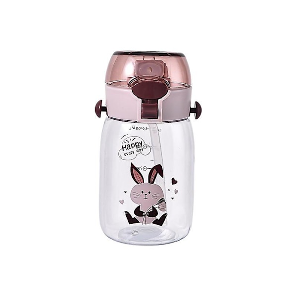 Sommarsporter plastvattenkopp stor kapacitet rymlig kopp utomhus bärbar hög temperatur fitness vattenkokare lila 520ml(WZ1998)