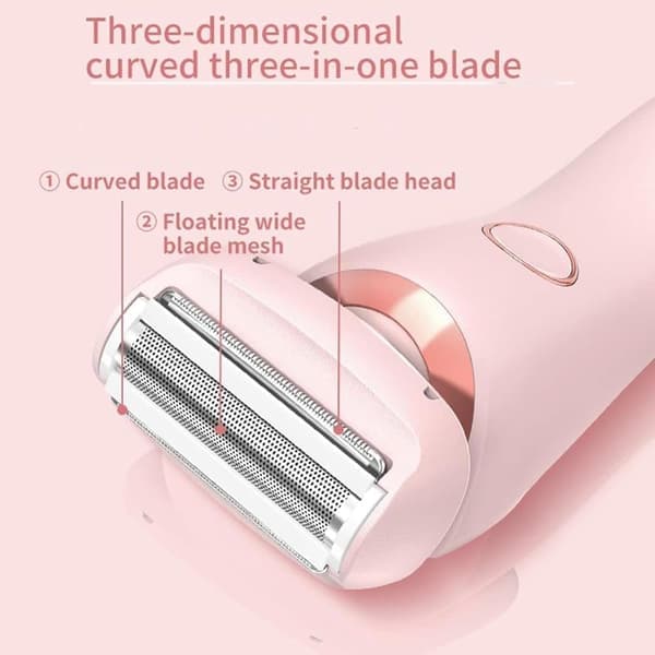 2-i-1 barbermaskin for kvinner, våt/tørr med LED-display