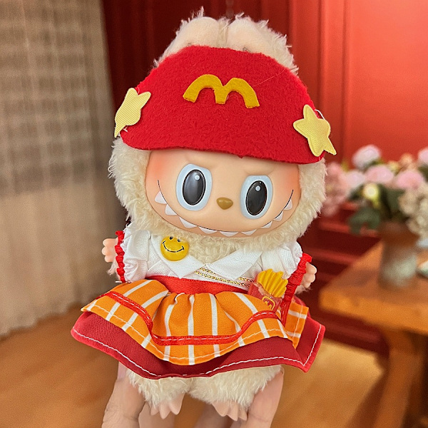 [HH] Labubu Kläder och Accessoarer Endast Kläder POPMART LABUBU Sittande Docka Kläder Hatt 5