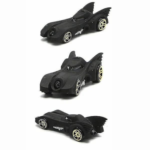 Sett med 6 Batmobile lekebiler i metall null ingen