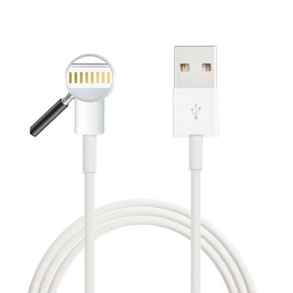 2 metrin, korkealaatuinen Lightning USB-kaapeli, iPhone, iPad, valkoinen