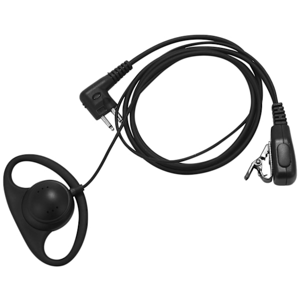 (4-pack) 2-stifts avancerad D-formad klämma-öronsnäcka Ptt-headsetmikrofon för 2-vägsradio Gp88s Gp300 Gp68