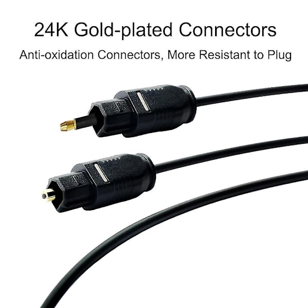 1m/1,5m/2m/3m/5m Audio optiske fiberlinjer 3,5mm plugg digital optisk kabel