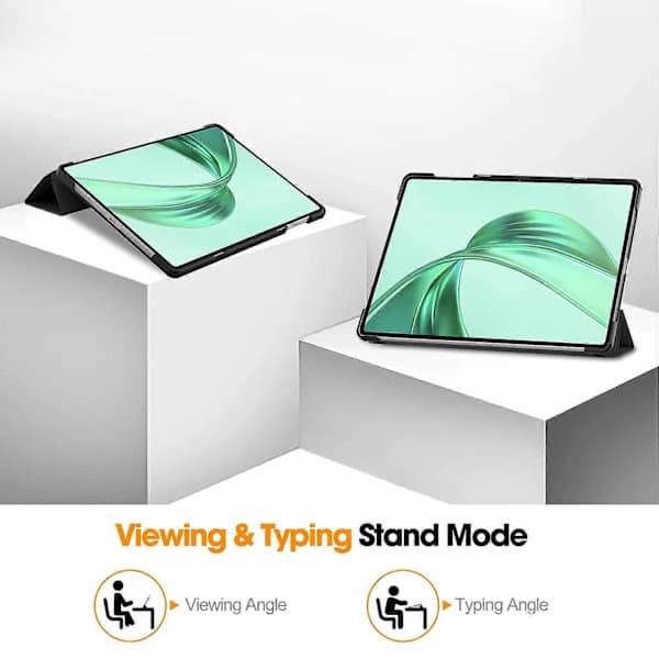 HA~For Honor Pad X8a Deksel Anti-Fall Lær Stativ Tablet Beskyttelse - Svart