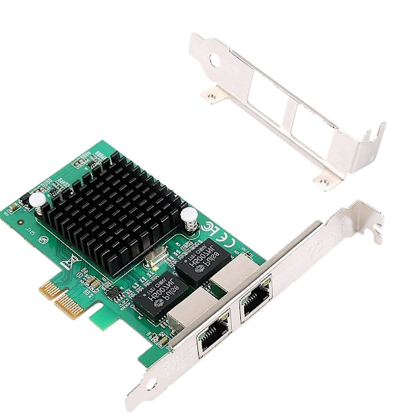 Gigabit Ethernet Pci-e nätverkskort 10/100/1000mbps, Rj45 X2 Dual 2 Port Pcie Server Net