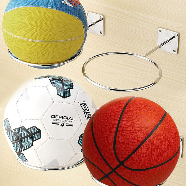 Stabila och slitstarka basketväggställ för basketbollar för stadionförvaring, 2st