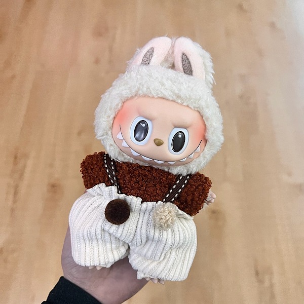 [HH] Labubu Kläder och Accessoarer Endast Kläder POPMART LABUBU Sittande Docka Kläder Hatt 7