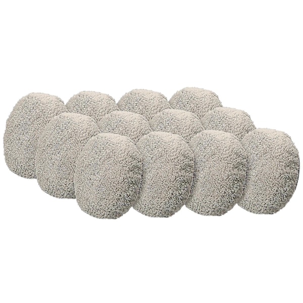 12 st tvättbara moppdukar ersättning för Hobot 168/ 188 fönsterputsrobot mikrofiber moppdynor återanvändbara tillbehör
