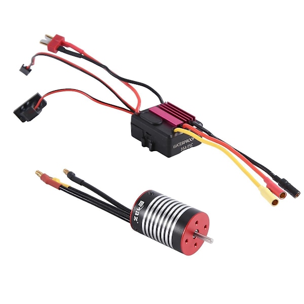 Vandtæt 2838 3800kv børsteløs motor med 30a Esc Combo sæt til 1/8 1/10 1/12 Rc Crawler bil Truc