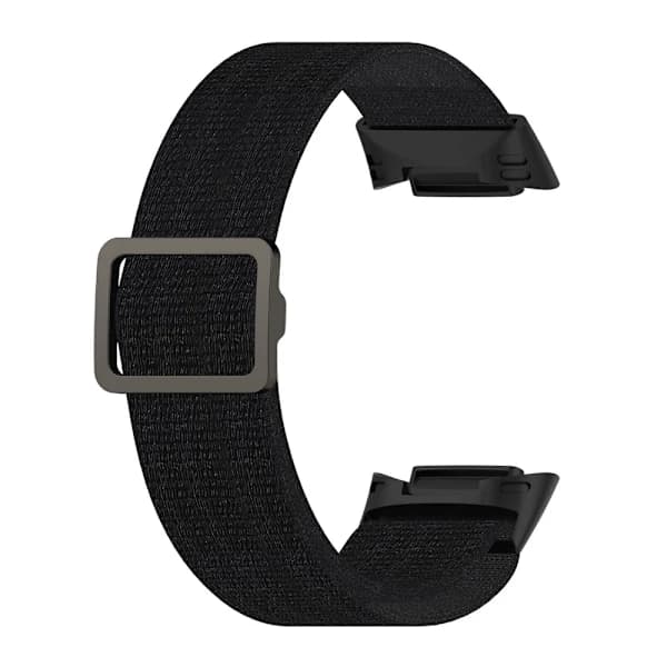 HA-Fitbit Charge 6 / 5 Armbånd Justerbar Nylon Sort 20