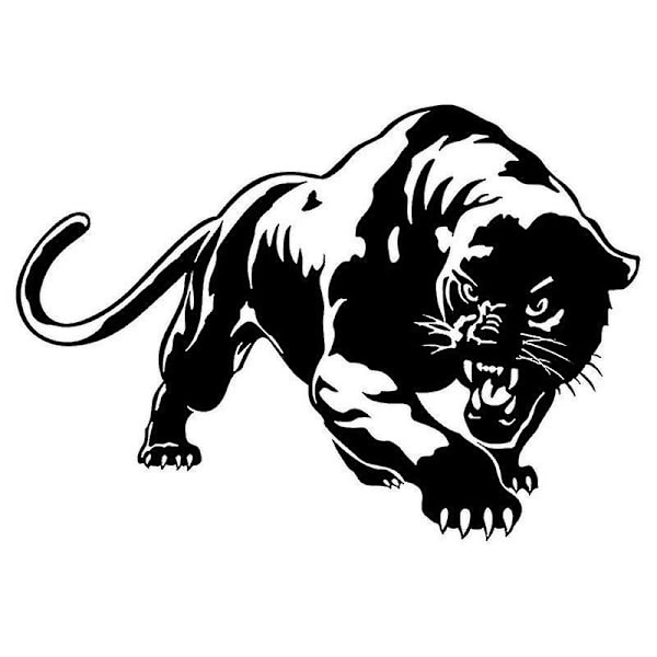 Tiger Bilsticker Kule Klistremerker Vinyl Vanntett Auto Tuning Styling Svart