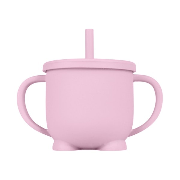 /HA/ 200 ml Pipmugg, okrossbar, läckagesäker silikon, anti-sprick Sippy-flaska för småbarn och barn