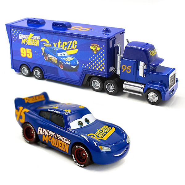 HH-Biler-filmen McQueen & The King & Chick Hicks & Mack Truck Farbror Diecast Legetøjsbiler Sæt H