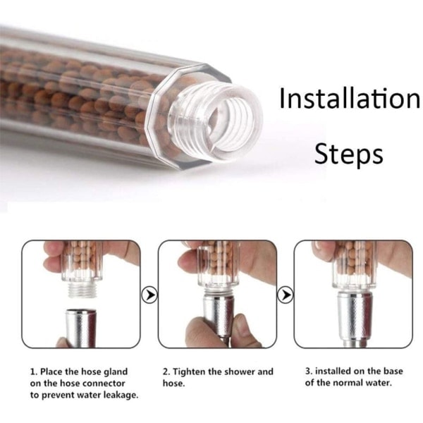 /HH/LED filter brusehoved, brusespray farveændring 7 farver-Perfet