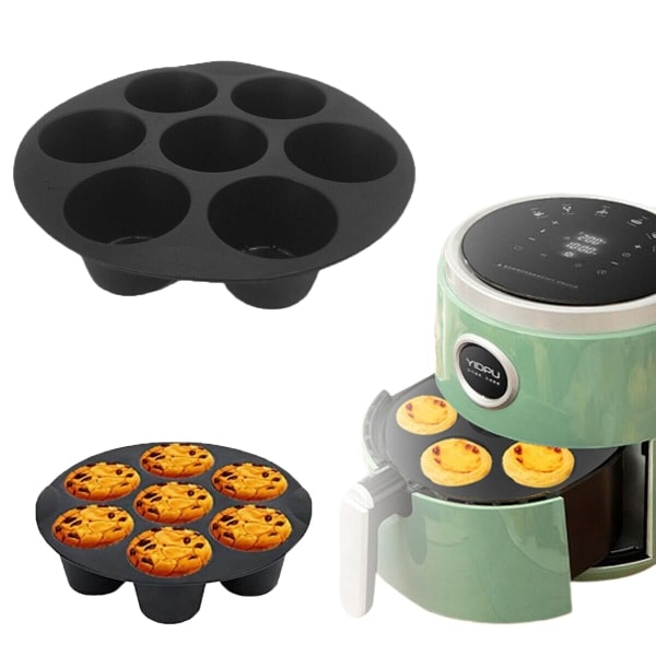 Silikonform for Airfryer - Muffins- og Kakeform - Bakeplate 7 tommer