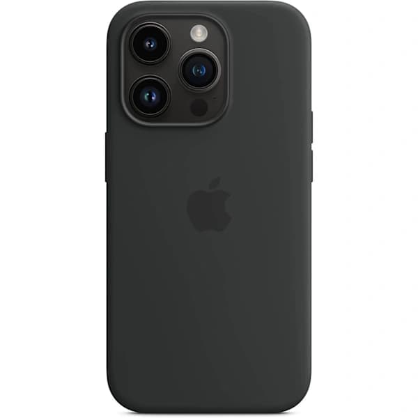 Kompatibel med iPhone 14 Pro – Midnattsfarget silikondeksel med MagSafe