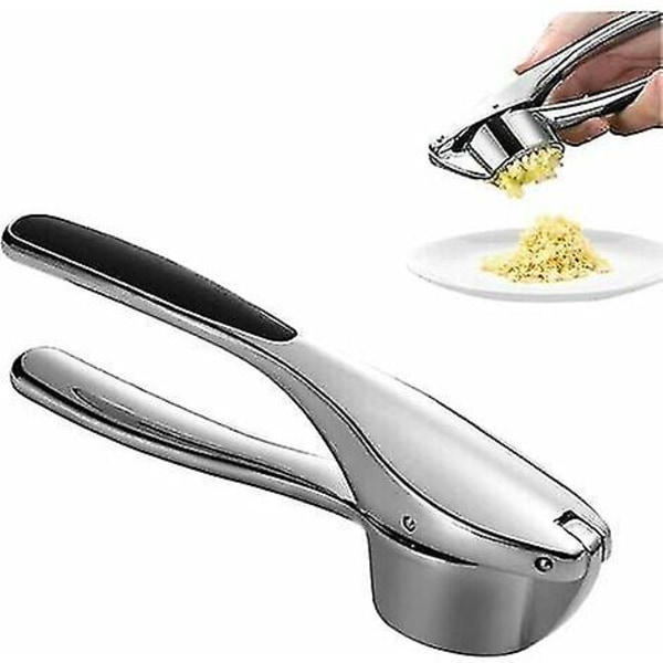 Garlic Press, Stainless Steel Garlic Press, Professional Crusher Convenient Dishwasher Clean, With Non-slip Handle For Restaurant Kitchen