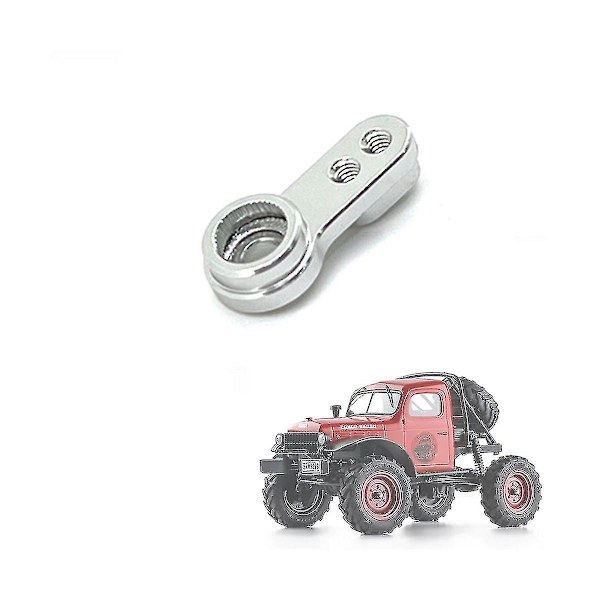 Metallservohorn för Fms Fcx24 1/24 Rc Crawler Bil Uppgraderingsdelar Reservdelar Tillbehör,silver