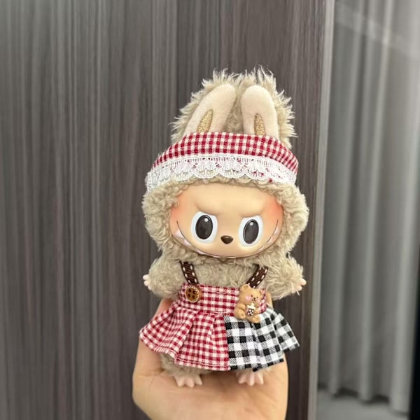 [HH] Labubu Tillbehör och Klädset Anpassad Plysch Labubu Dockor Outfit för Labubu 57