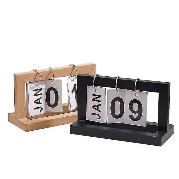 Skrivebordskalender for kontor, vendekalender, gave til minnedag, blå