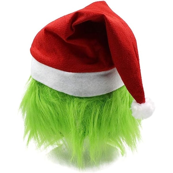 /HA/ Julmask Grön Cosplaymask Vuxen Plysch Juloutfit C
