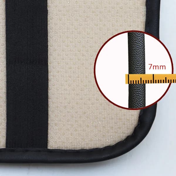 1X Bil Armstödsskydd Mittkonsol Box Pad Protector Tillbehör Trim, Svart&Blå Linje