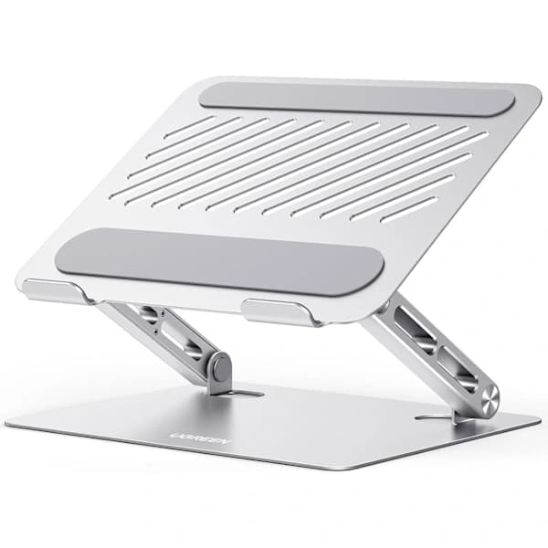 HA~Laptopstativ, Justerbart Laptopstativ med Varmeventil, Ergonomisk Sammenleggbart Laptopstativ Kompatibelt D