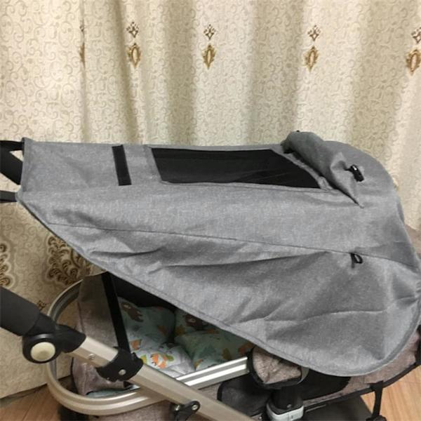 Barnvagnssolskydd för baby solskydd barnvagnsparasoll med visningsfönster UV-skydd solskydd universellt barnvagnssol