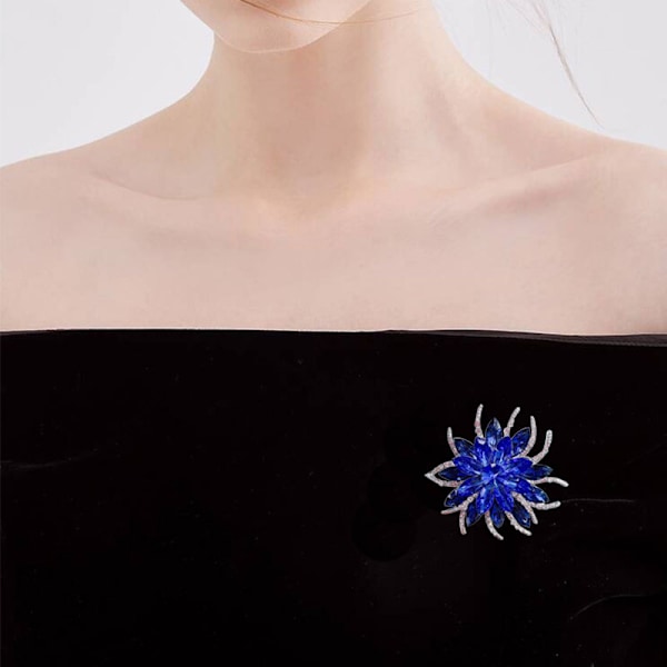 Moteblomster Brosjer for Kvinner Rhinestone Blomster Brosjer Pins Gullbelagt Slips Brosjer Smykker for Kjæreste Kone