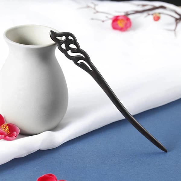 2 st Trähårnålar, Hårnålar, Hårgaffel